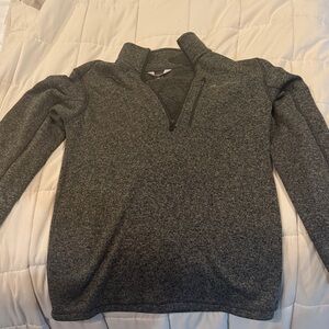 Gray Quarter-Zip Pullover